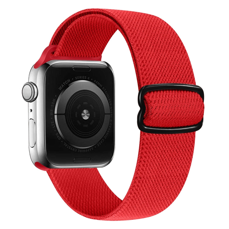 8-shaped Buckle Nylon Watch Band For Apple Watch Ultra 49mm&Watch Ultra 2 49mm / Series 9&8&7 45mm / SE 3&SE 2&6&SE&5&4 44mm / 3&2&1 42mm(Red) by bashfashion