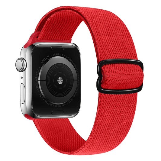 8-shaped Buckle Nylon Watch Band For Apple Watch Ultra 49mm&Watch Ultra 2 49mm / Series 9&8&7 45mm / SE 3&SE 2&6&SE&5&4 44mm / 3&2&1 42mm(Red) by bashfashion