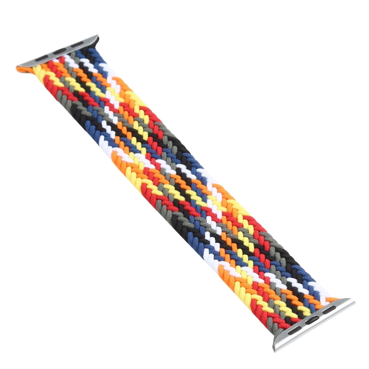 Rainbow Braided Single Loop Watch Band, Size: L 165mm For Apple Watch Ultra 49mm&Watch Ultra 2 49mm / Series 9&8&7 45mm / SE 3&SE 2&6&SE&5&4 44mm / 3&2&1 42mm(Seven Colors) by bashfashion