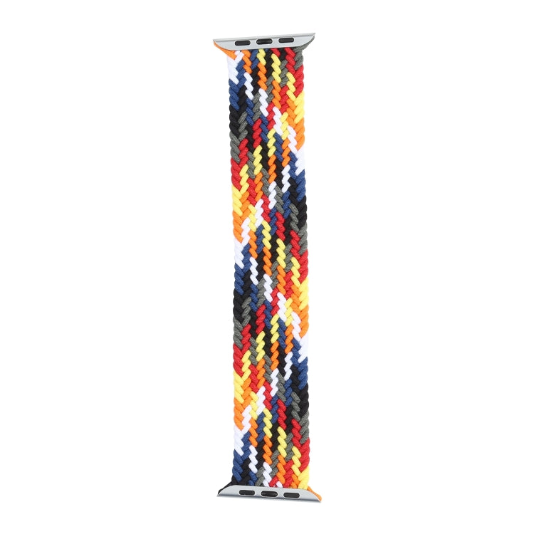 Rainbow Braided Single Loop Watch Band, Size: L 155mm For Apple Watch Series 9&8&7 41mm / SE 3&SE 2&6&SE&5&4 40mm / 3&2&1 38mm(Seven Colors) by bashfashion