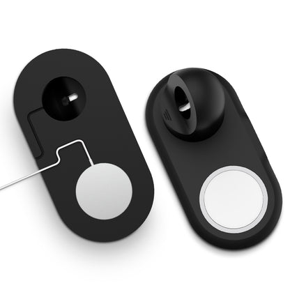 2 In 1 Multi-function Magsafe Charging Stand Holder for Apple Watch / iPhone(Black) by bashfashion