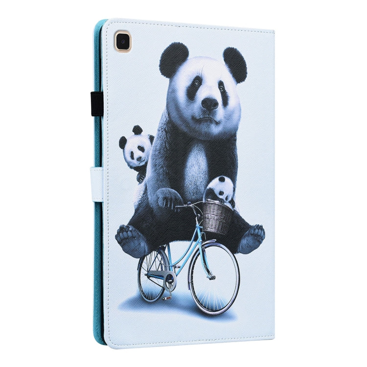 For Samsung Galaxy Tab S6 Lite SM-P610 / SM-P615 Animal Pattern Horizontal Flip Leather Case with Holder & Card Slots & Photo Frame & Sleep / Wake-up Function(Cycling Panda) by bashfashion