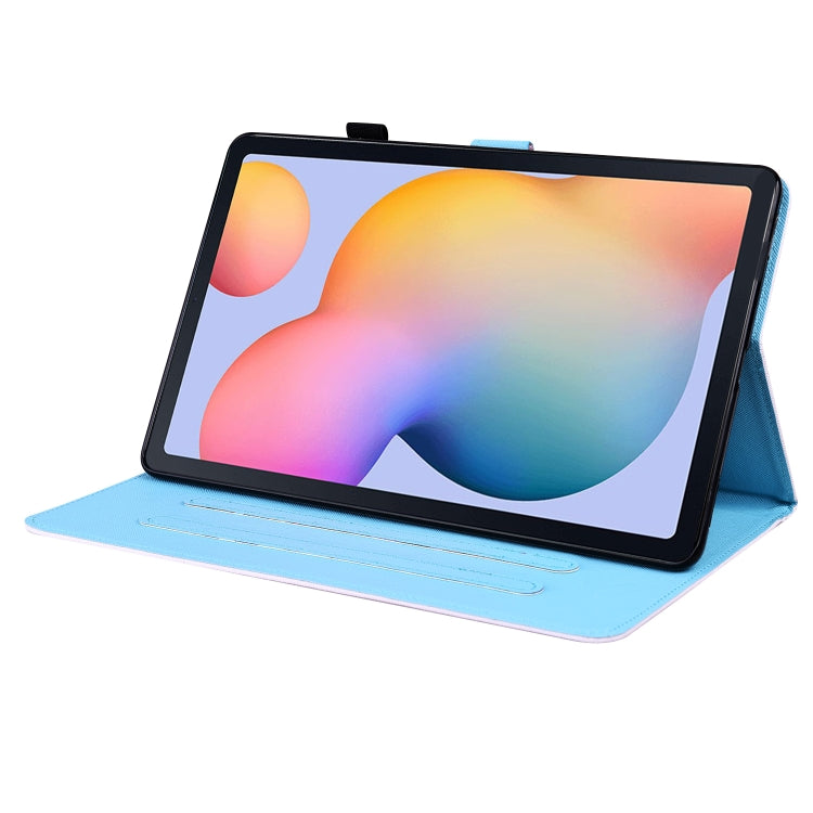 For Samsung Galaxy Tab S6 Lite SM-P610 / SM-P615 Animal Pattern Horizontal Flip Leather Case with Holder & Card Slots & Photo Frame & Sleep / Wake-up Function(Cycling Panda) by bashfashion