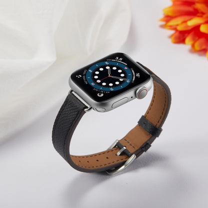 B Style Leather Watch Band Watch Band For Apple Watch Ultra 49mm&Watch Ultra 2 49mm / Series 9&8&7 45mm / SE 3&SE 2&6&SE&5&4 44mm / 3&2&1 42mm(Black) by bashfashion