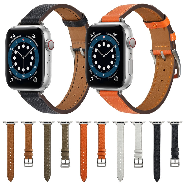 B Style Leather Watch Band Watch Band For Apple Watch Ultra 49mm&Watch Ultra 2 49mm / Series 9&8&7 45mm / SE 3&SE 2&6&SE&5&4 44mm / 3&2&1 42mm(Brown) by bashfashion