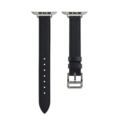 B Style Leather Watch Band Watch Band For Apple Watch Series 9&8&7 41mm / SE 3&SE 2&6&SE&5&4 40mm / 3&2&1 38mm(Black) by bashfashion