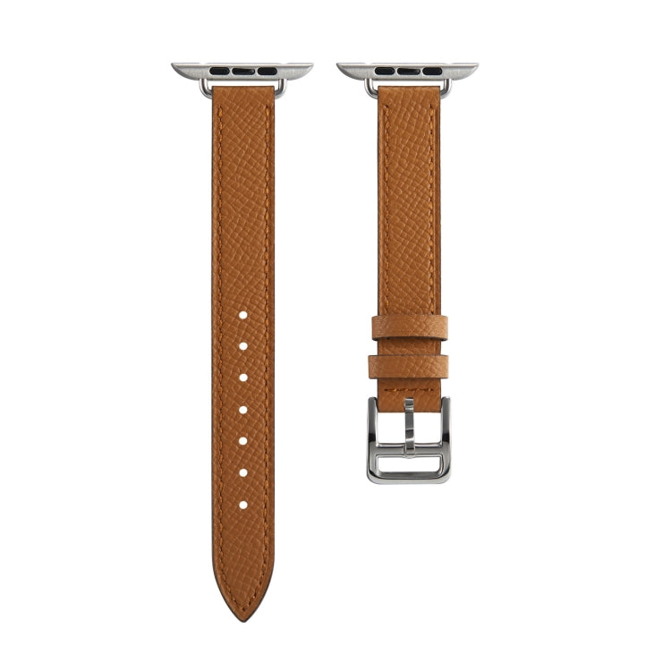 B Style Leather Watch Band Watch Band For Apple Watch Series 9&8&7 41mm / SE 3&SE 2&6&SE&5&4 40mm / 3&2&1 38mm(Brown) by bashfashion