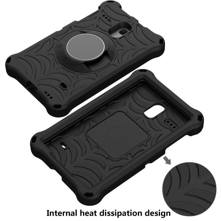For Samsung Galaxy Tab A 8.0 2018 SM-T387W / SM-T387V & Tab A 8.0 SM-T385 / T380 & Tab 4 T330 & Tab E 8.0 T377 Spider King EVA Protective Case with Adjustable Shoulder Strap & Holder(Black) by bashfashion