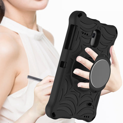 For Samsung Galaxy Tab A 8.0 2018 SM-T387W / SM-T387V & Tab A 8.0 SM-T385 / T380 & Tab 4 T330 & Tab E 8.0 T377 Spider King EVA Protective Case with Adjustable Shoulder Strap & Holder(Black) by bashfashion