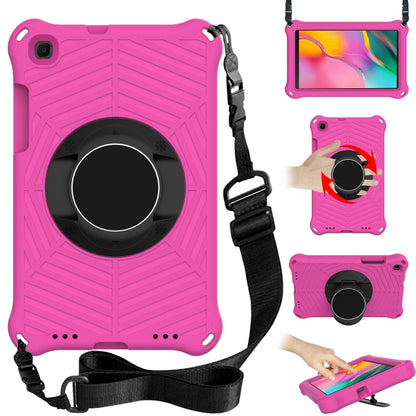 For Samsung Galaxy Tab A 8.0 2019 SM-T290 / SM-T295 Spider King EVA Protective Case with Adjustable Shoulder Strap & Holder(Rose Red) by bashfashion