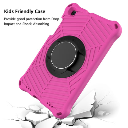 For Samsung Galaxy Tab A 8.0 2019 SM-T290 / SM-T295 Spider King EVA Protective Case with Adjustable Shoulder Strap & Holder(Rose Red) by bashfashion