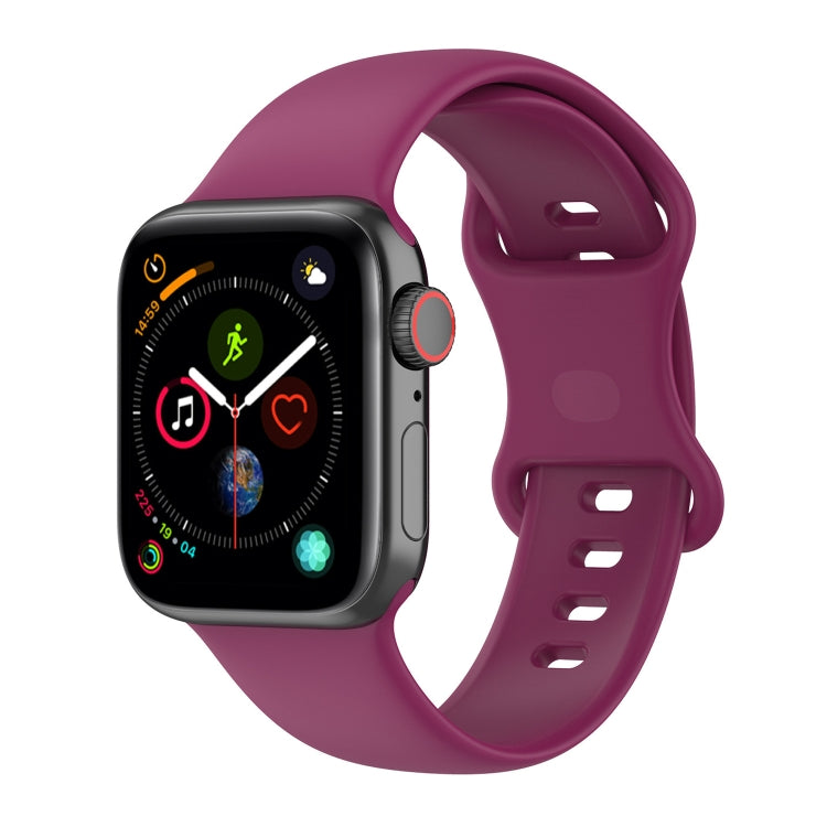 Large Size Silicone Watch Band For Apple Watch Ultra 49mm & Ultra 2 49mm / Series 9&8&7 45mm / SE 3&SE 2&6&SE&5&4 44mm / 3&2&1 42mm(Red Wine) by bashfashion