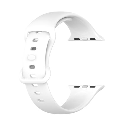 Large Size Silicone Watch Band For Apple Watch Ultra 49mm & Ultra 2 49mm / Series 9&8&7 45mm / SE 3&SE 2&6&SE&5&4 44mm / 3&2&1 42mm(White) by bashfashion