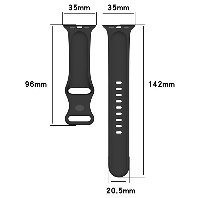 Large Size Silicone Watch Band For Apple Watch Ultra 49mm & Ultra 2 49mm / Series 9&8&7 45mm / SE 3&SE 2&6&SE&5&4 44mm / 3&2&1 42mm(Violet) by bashfashion