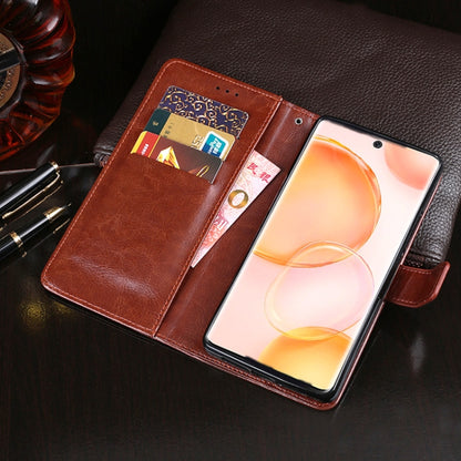 For Honor 50 Pro idewei Crazy Horse Texture Horizontal Flip Leather Case with Holder & Card Slots & Wallet(Sky Blue) by idewei