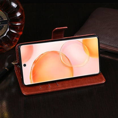 For Honor 50 Pro idewei Crazy Horse Texture Horizontal Flip Leather Case with Holder & Card Slots & Wallet(Sky Blue) by idewei