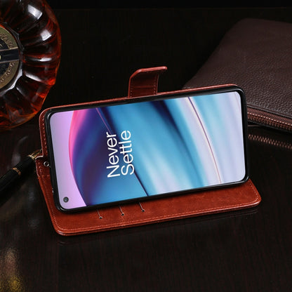 For OnePlus Nord CE 5G idewei Crazy Horse Texture Horizontal Flip Leather Case with Holder & Card Slots & Wallet(White) by idewei