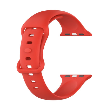 Small Size Silicone Watch Band For Apple Watch Ultra 49mm& Ultra 2 49mm / Series 9&8&7 45mm / SE 3&SE 2&6&SE&5&4 44mm / 3&2&1 42mm(Red) by bashfashion