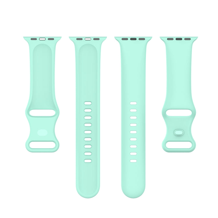 Small Size Silicone Watch Band For Apple Watch Ultra 49mm& Ultra 2 49mm / Series 9&8&7 45mm / SE 3&SE 2&6&SE&5&4 44mm / 3&2&1 42mm(Teal) by bashfashion