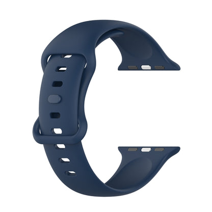 Small Size Silicone Watch Band For Apple Watch Ultra 49mm& Ultra 2 49mm / Series 9&8&7 45mm / SE 3&SE 2&6&SE&5&4 44mm / 3&2&1 42mm(Navy Blue) by bashfashion