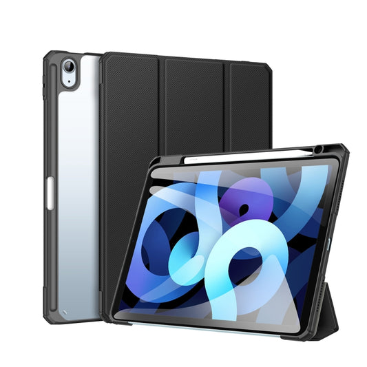 DUX DUCIS TOBY Series Shockproof PU Leather + PC + TPU Flip Smart Case For iPad Air 11 2025 / 2024 / Air 2022 / 2020 10.9(Black) by DUX DUCIS