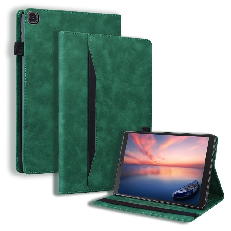 For Samsung Galaxy Tab A 8.0 2019 SM-T290 / SM-T295 Business Shockproof Horizontal Flip Leather Case with Holder & Card Slots & Photo Frame & Pen Slot(Green) by bashfashion
