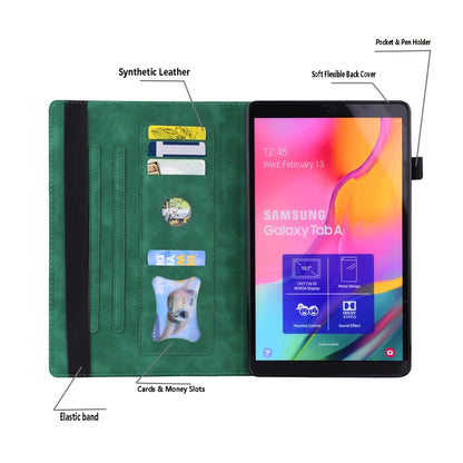 For Samsung Galaxy Tab A 8.0 2019 SM-T290 / SM-T295 Business Shockproof Horizontal Flip Leather Case with Holder & Card Slots & Photo Frame & Pen Slot(Green) by bashfashion