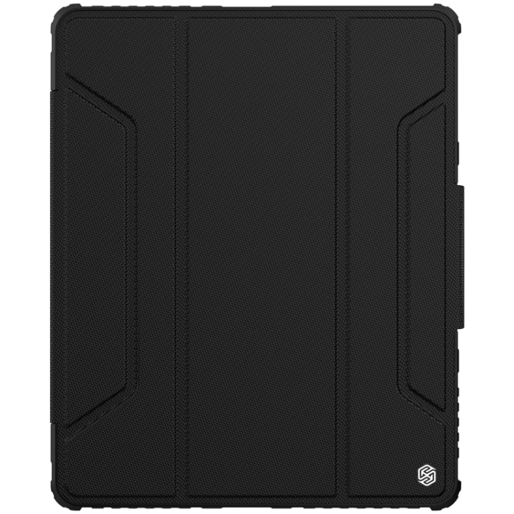 For iPad Pro 12.9 2022 / 2021 / 2020 NILLKIN Bumper Pro Horizontal Flip Leather Tablet Case with Pen Slot & Holder & Sleep / Wake-up Function(Black) by NILLKIN