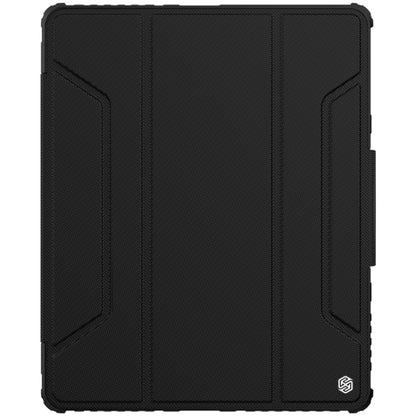 For iPad Pro 12.9 2022 / 2021 / 2020 NILLKIN Bumper Pro Horizontal Flip Leather Tablet Case with Pen Slot & Holder & Sleep / Wake-up Function(Black) by NILLKIN