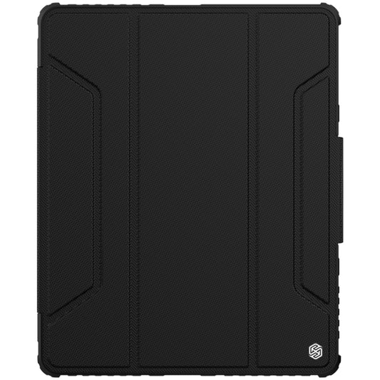 For iPad Pro 12.9 2022 / 2021 / 2020 NILLKIN Bumper Pro Horizontal Flip Leather Tablet Case with Pen Slot & Holder & Sleep / Wake-up Function(Black) by NILLKIN