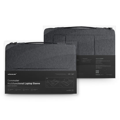 NILLKIN Multifunctional Laptop Storage Bag Handbag with Holder, Classic Version For 14 inch and Below Laptop(Black) by NILLKIN