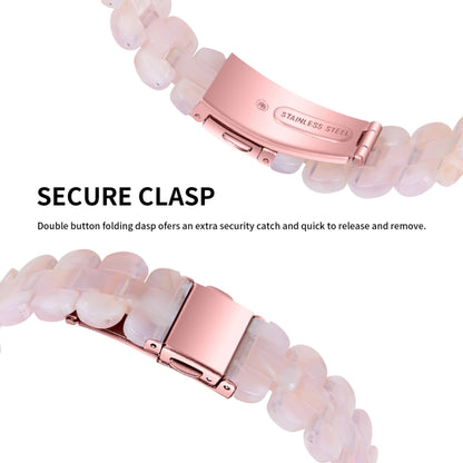 Oval Resin Watch Band For Apple Watch Ultra 49mm&Watch Ultra 2 49mm / Series 9&8&7 45mm / SE 3&SE 2&6&SE&5&4 44mm / 3&2&1 42mm(Pink Flower) by bashfashion