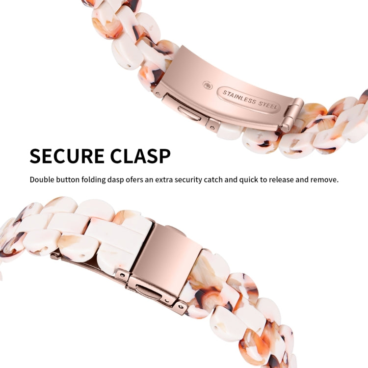 Oval Resin Watch Band For Apple Watch Ultra 49mm&Watch Ultra 2 49mm / Series 9&8&7 45mm / SE 3&SE 2&6&SE&5&4 44mm / 3&2&1 42mm(Nougat) by bashfashion