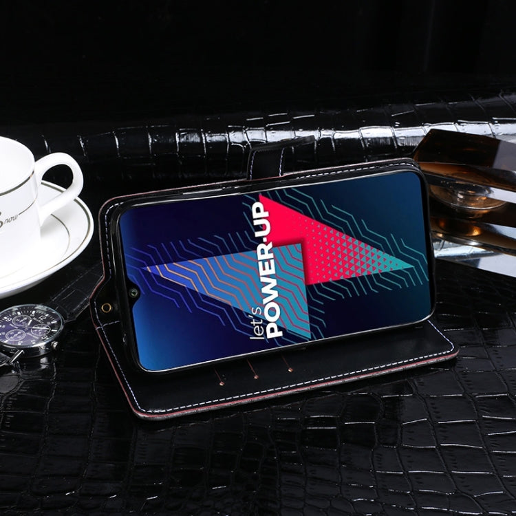 For Wiko Power U30 idewei Crocodile Texture Horizontal Flip Leather Case with Holder & Card Slots & Wallet(Dark Blue) by idewei