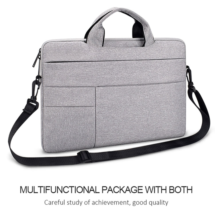 ND05SDJ Oxford Cloth + Nylon Laptop Portable Shoulder Bag, Size:13.3 inch(Hemp Gray) by bashfashion