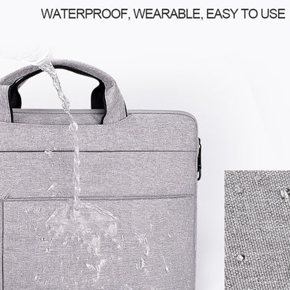 ND05SDJ Oxford Cloth + Nylon Laptop Portable Shoulder Bag, Size:13.3 inch(Hemp Gray) by bashfashion