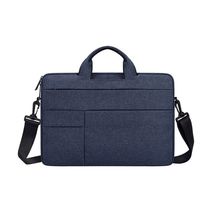 ND05SDJ Oxford Cloth + Nylon Laptop Portable Shoulder Bag, Size:14.1-15.4 inch(Navy Blue) by bashfashion