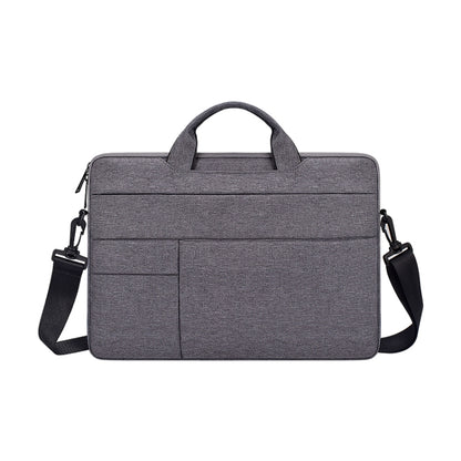 ND05SDJ Oxford Cloth + Nylon Laptop Portable Shoulder Bag, Size:14.1-15.4 inch(Deep Space Gray) by bashfashion