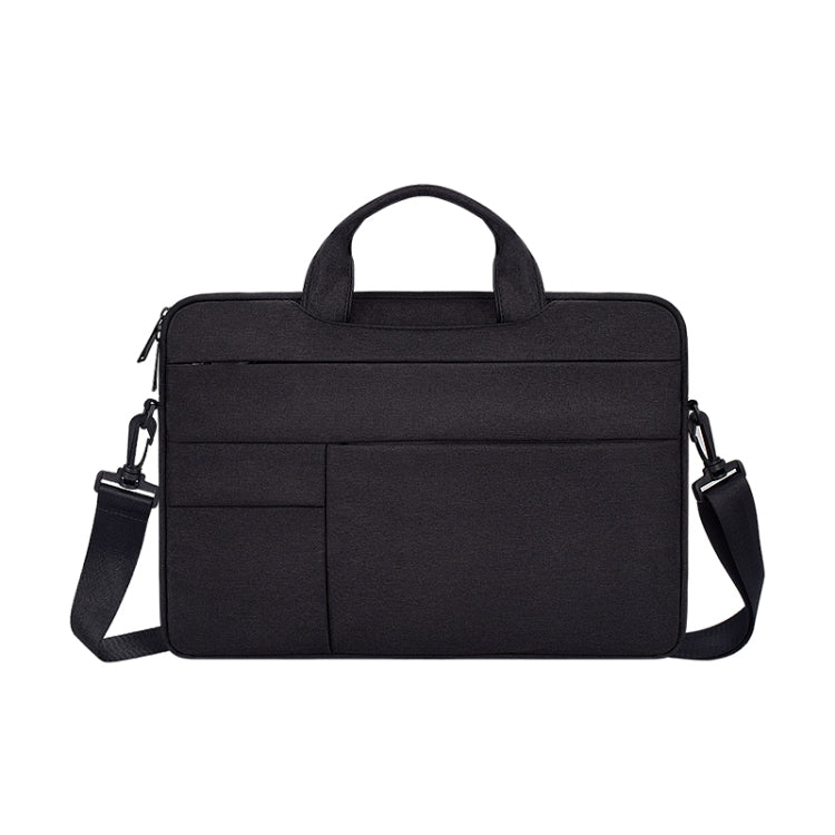ND05SDJ Oxford Cloth + Nylon Laptop Portable Shoulder Bag, Size:14.1-15.4 inch(Black) by bashfashion