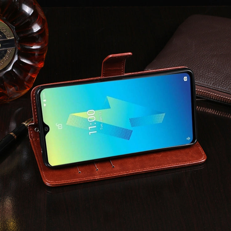 For Wiko Power U10 idewei Crazy Horse Texture Horizontal Flip Leather Case with Holder & Card Slots & Wallet(Rose Red) by idewei