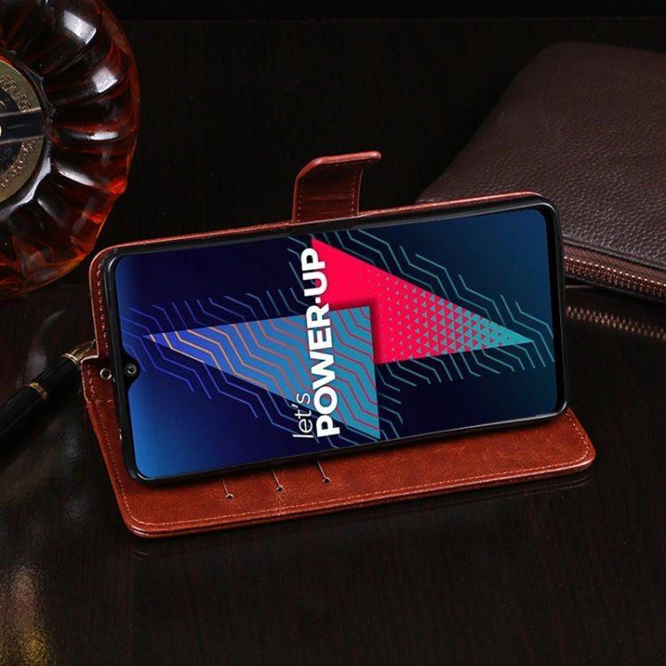 For Wiko Power U30 idewei Crazy Horse Texture Horizontal Flip Leather Case with Holder & Card Slots & Wallet(Rose Red) by idewei