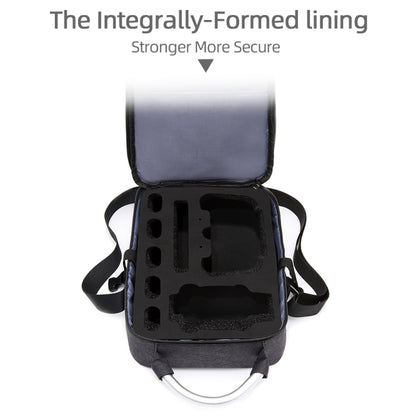 Shockproof Waterproof Single Shoulder Storage Bag Travel Carrying Cover Case Box for FIMI X8 mini(Black + Red Liner) by bashfashion