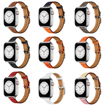 Small Waist Leather Watch Band For Apple Watch Ultra 49mm&Watch Ultra 2 49mm / Series 9&8&7 45mm / SE 3&SE 2&6&SE&5&4 44mm / 3&2&1 42mm(Cherry Pink + Pink White) by bashfashion