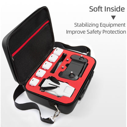 Single Shoulder Storage Bag Shockproof Waterproof Travel Carrying Cover Hard Case for FIMI X8 Mini(Black + Red Liner) by bashfashion