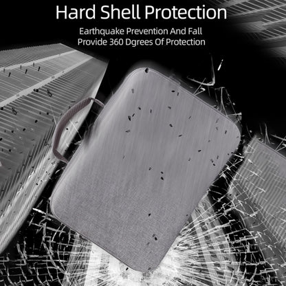 Grey Canvas Single Shoulder Storage Bag Shockproof Waterproof Travel Carrying Cover Hard Case for FIMI X8 Mini(Black + Red Liner) by bashfashion