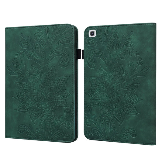 For Samsung Galaxy Tab A7 10.4 2020 SM-T500/SM-T505 Lace Flower Embossing Pattern Horizontal Flip Leather Case with Holder & Card Slots & Wallet & Photo Frame(Green) by bashfashion