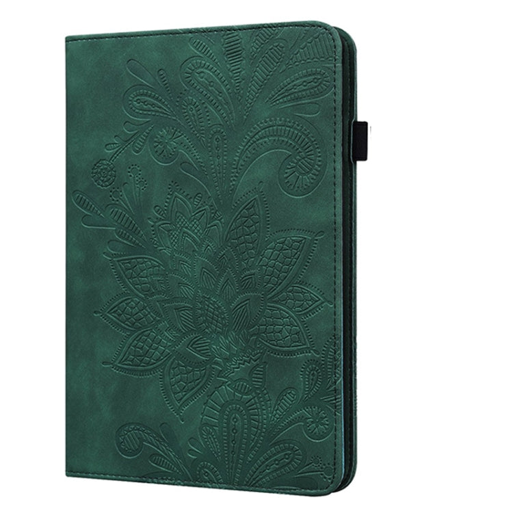 For Samsung Galaxy Tab A7 10.4 2020 SM-T500/SM-T505 Lace Flower Embossing Pattern Horizontal Flip Leather Case with Holder & Card Slots & Wallet & Photo Frame(Green) by bashfashion