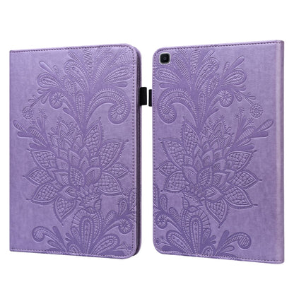 For Samsung Galaxy Tab A 8.0 2019 T290 Lace Flower Embossing Pattern Horizontal Flip Leather Case with Holder & Card Slots & Wallet & Photo Frame(Purple) by bashfashion