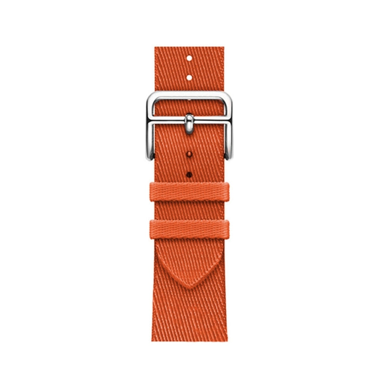 Two-color Nylon Braid Watch Band For Apple Watch Series 9&8&7 41mm / SE 3&SE 2&6&SE&5&4 40mm / 3&2&1 38mm(Orange) by bashfashion