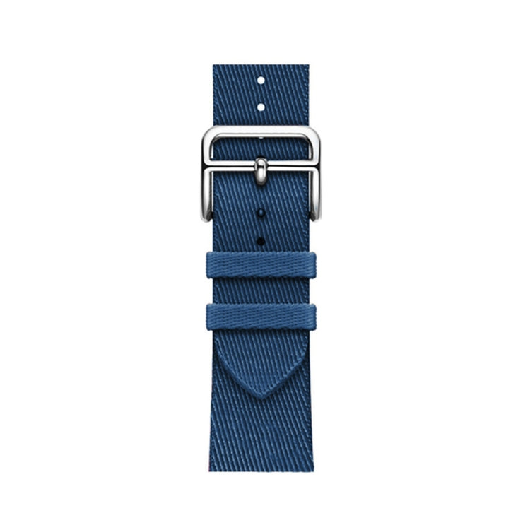 Two-color Nylon Braid Watch Band For Apple Watch Series 9&8&7 41mm / SE 3&SE 2&6&SE&5&4 40mm / 3&2&1 38mm(Blue) by bashfashion